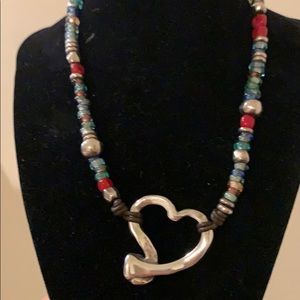 UNO de 50 Silver and Multicolor Beaded Necklace